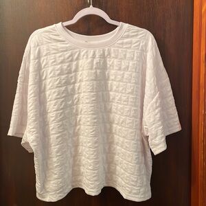 A New Day textured crop tee